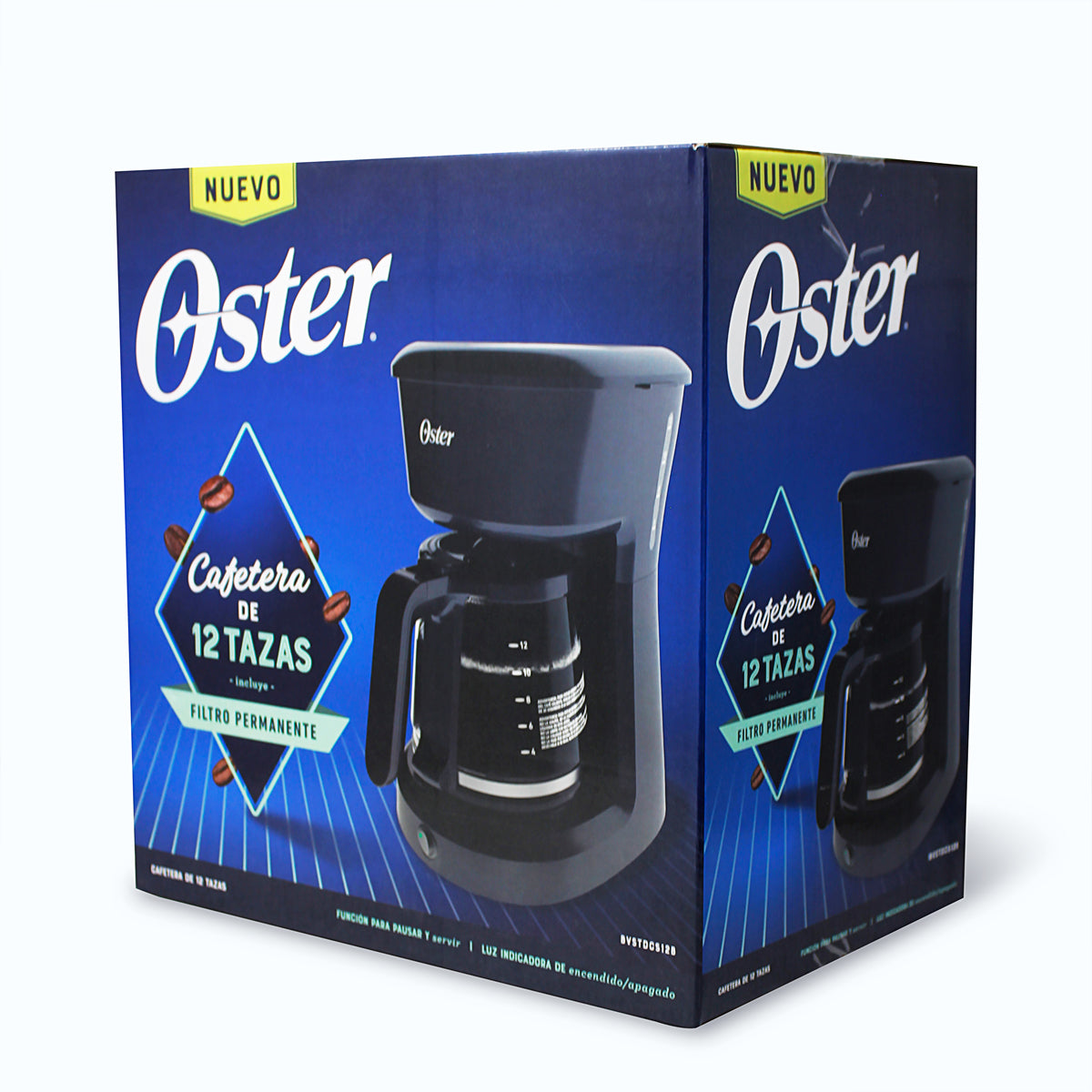 Cafetera Oster® de 12 tazas con filtro permanente BVSTDCS12B